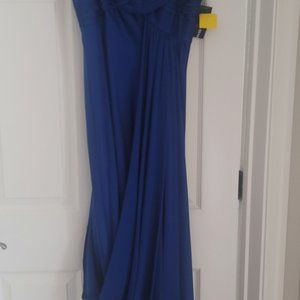 Royal blue gown